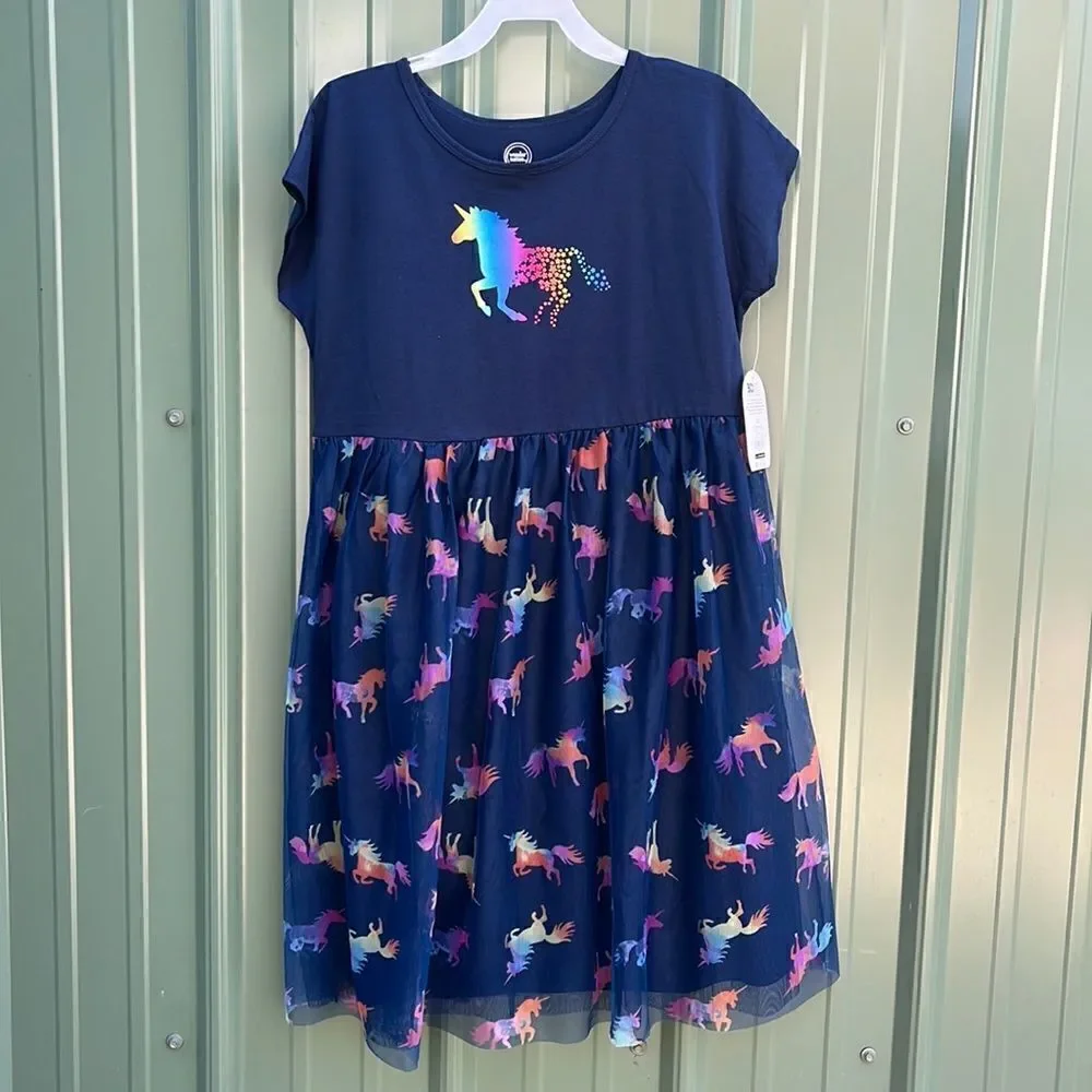 Girls Colorful Unicorn TuTu Dresses 2-Pack Size XL